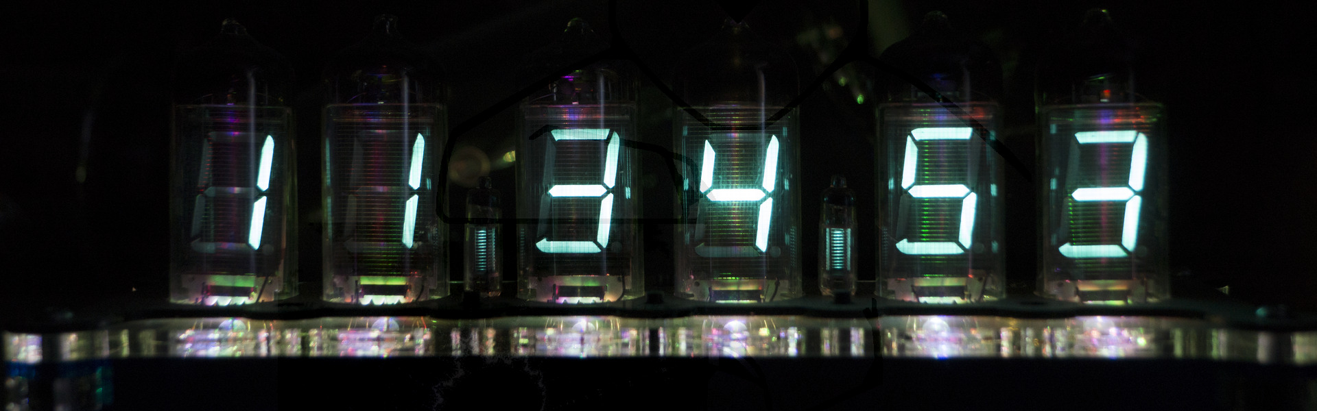 VFD Uhr mit der Röhre ИB-11 und ИB-15